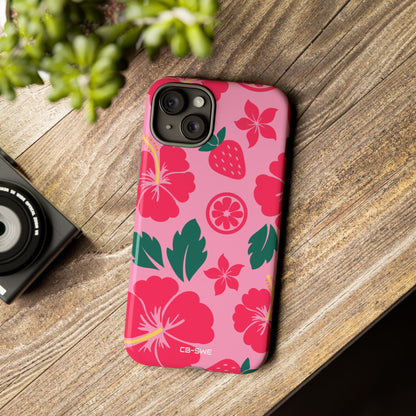 Tropical Hibiscus Harmony - iPhone Case