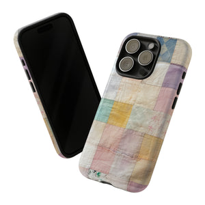 Pastel Quilt Patchwork - Protective Phone Case