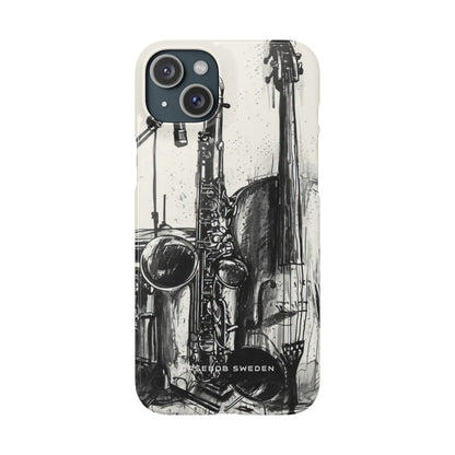 Jazz Instrument Line Symphony iPhone 15 - Slim Phone Case