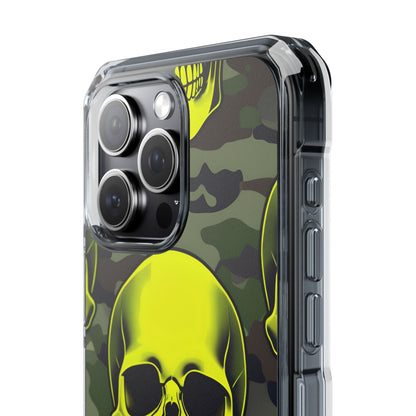 Neon Skull Camo iPhone 15 Pro Max Case - Impact