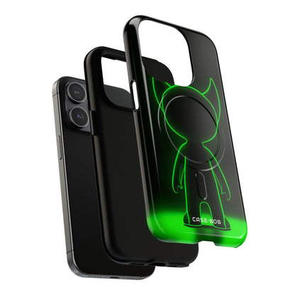 Neon Horned Glow iPhone 15 Pro Case - Tough+