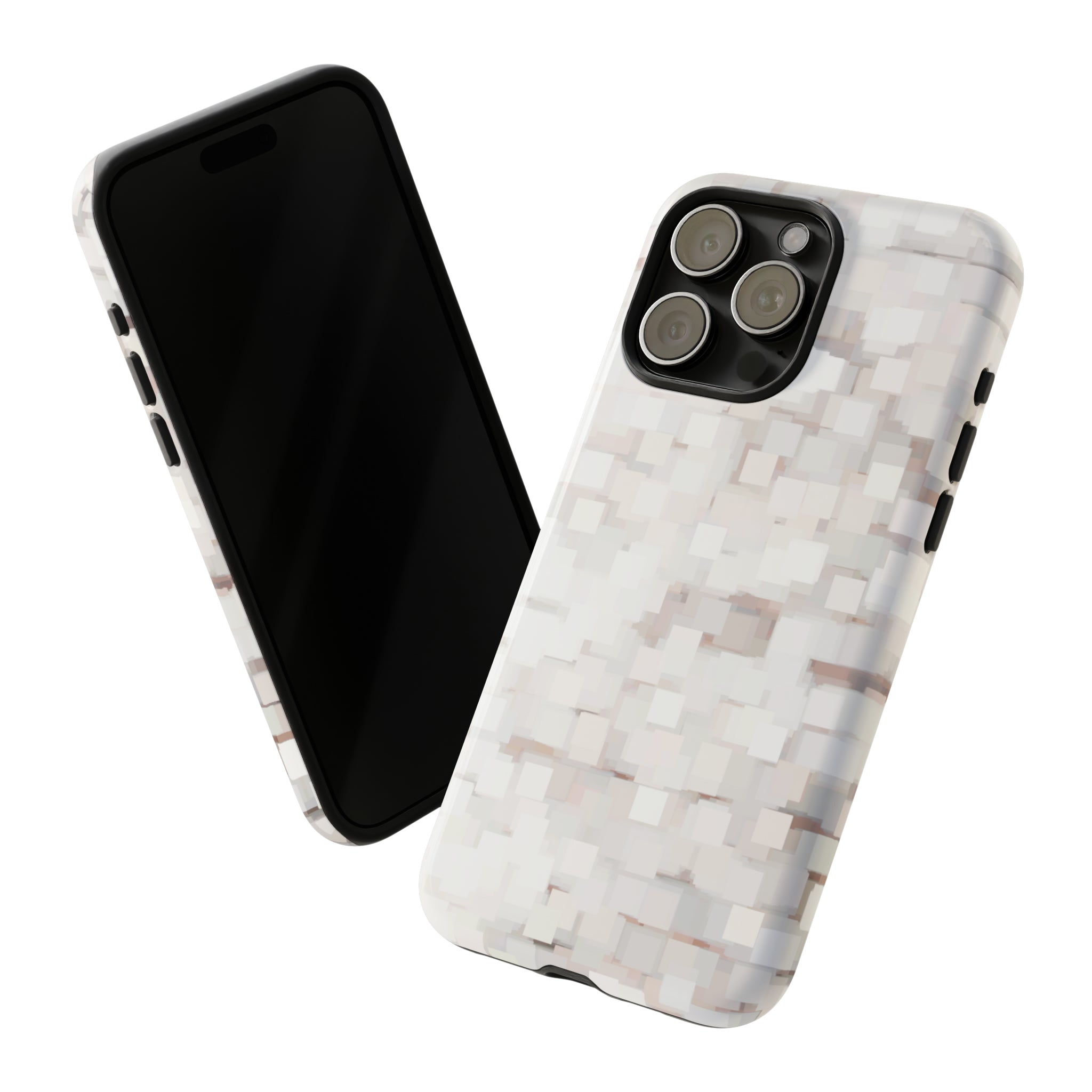 White Abstract Background - Protective Phone Case