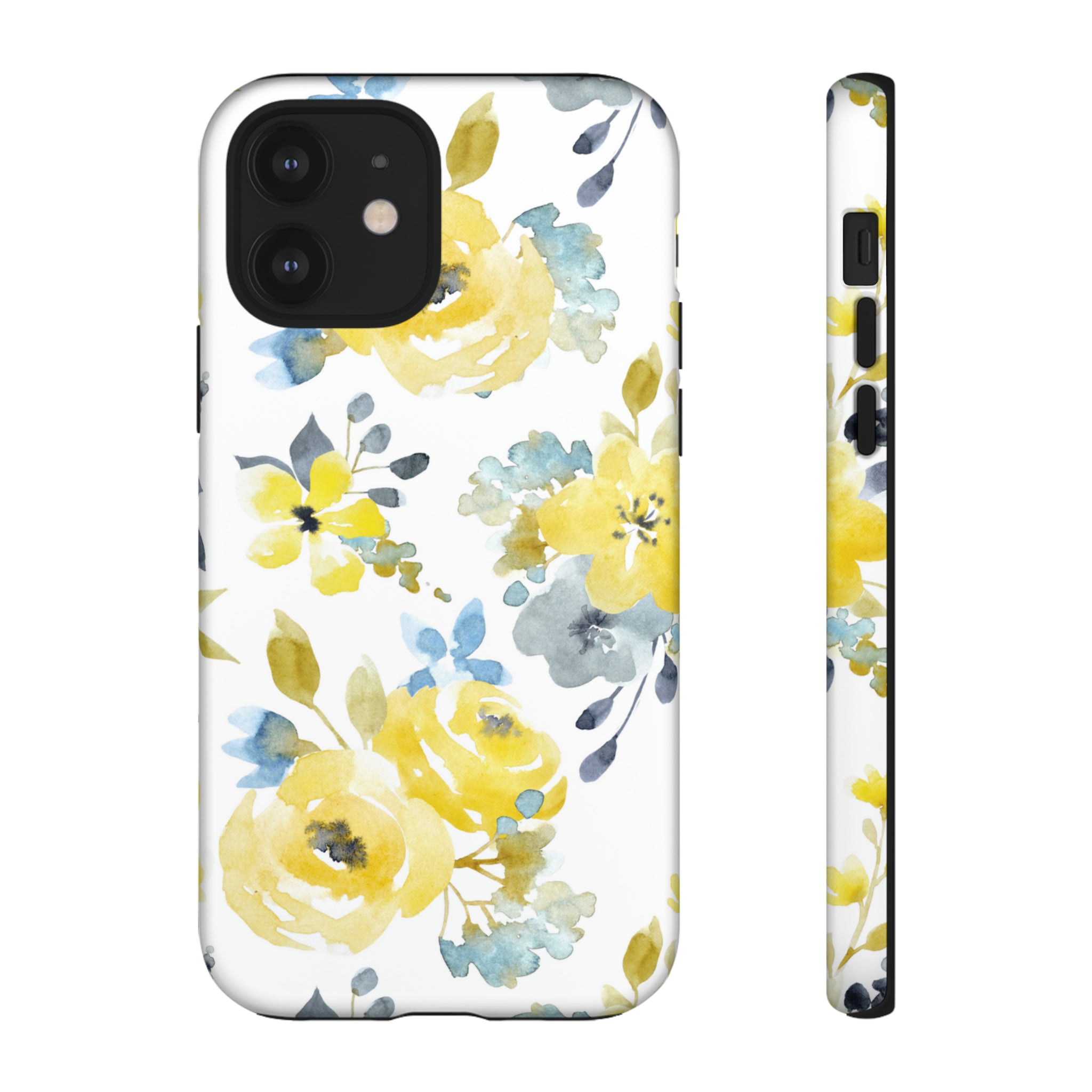 Yellow Floral - Protective Phone Case