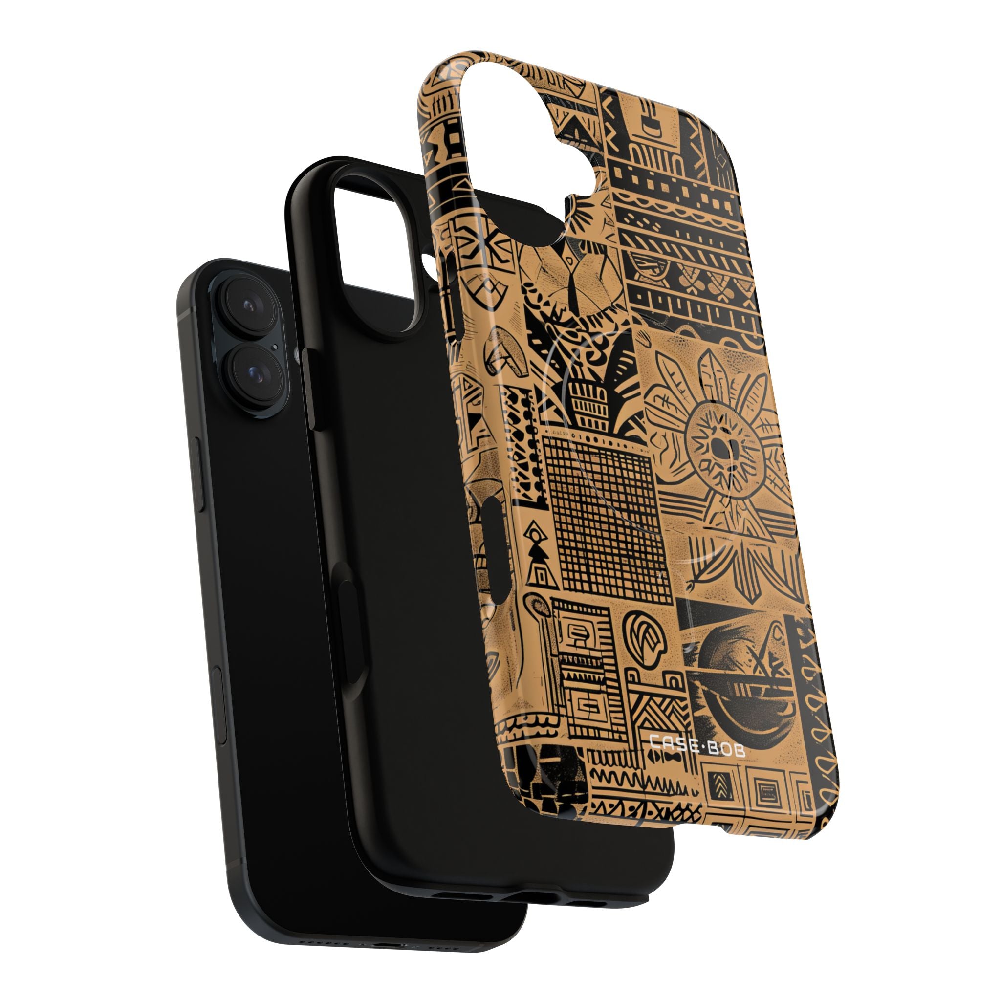 Tribal Faces iPhone 16 Plus Case - Tough+