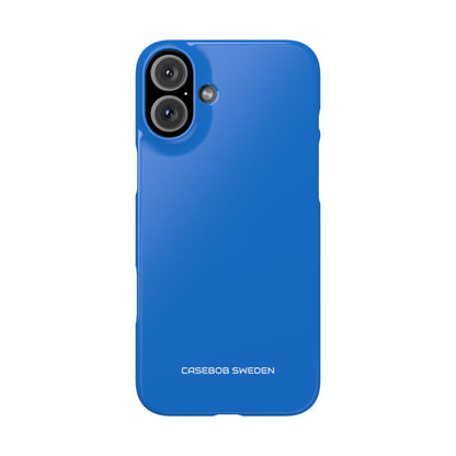 Bright Navy Blue - Slim iPhone 16 Phone Case