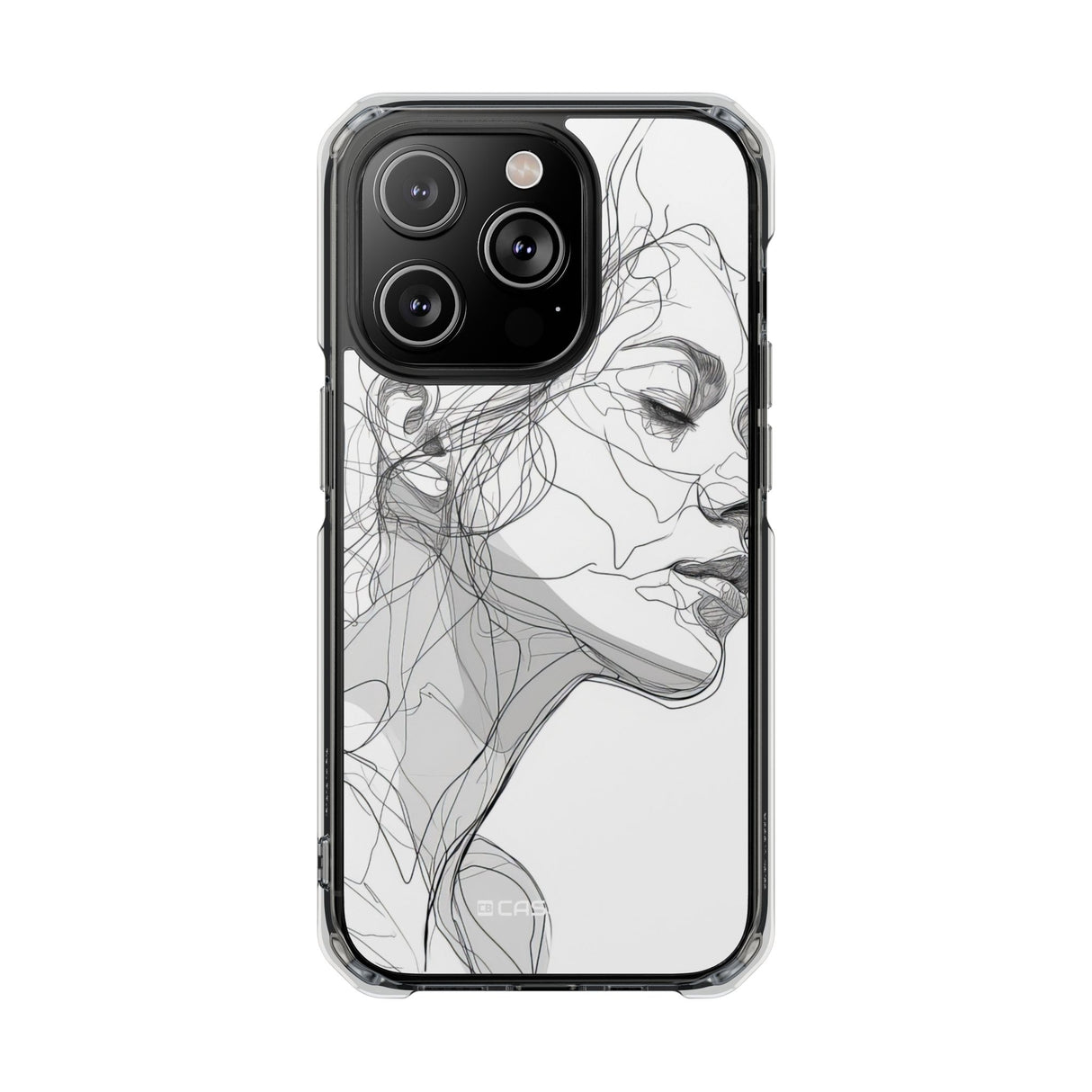 Ethereal Contours - Phone Case for iPhone (Clear Impact - Magnetic)