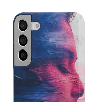 Blue Magenta Portrait - Slim Samsung S22 Phone Case