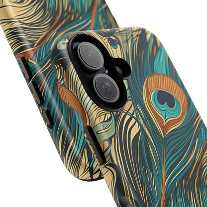 Art Nouveau Peacock Elegance iPhone 16 - Tough Phone Case