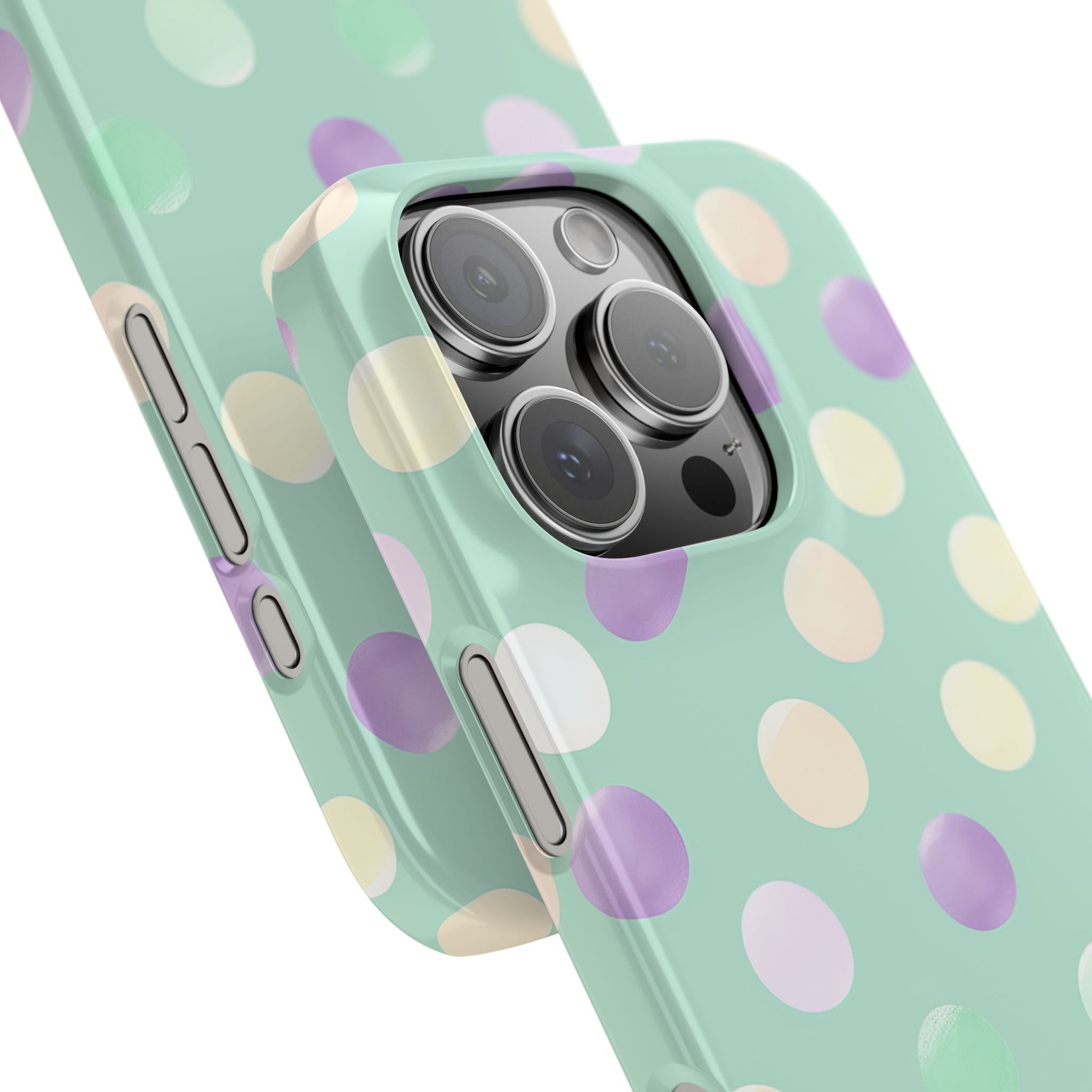 Pastel Polka Dots - Slim iPhone 16 Phone Case