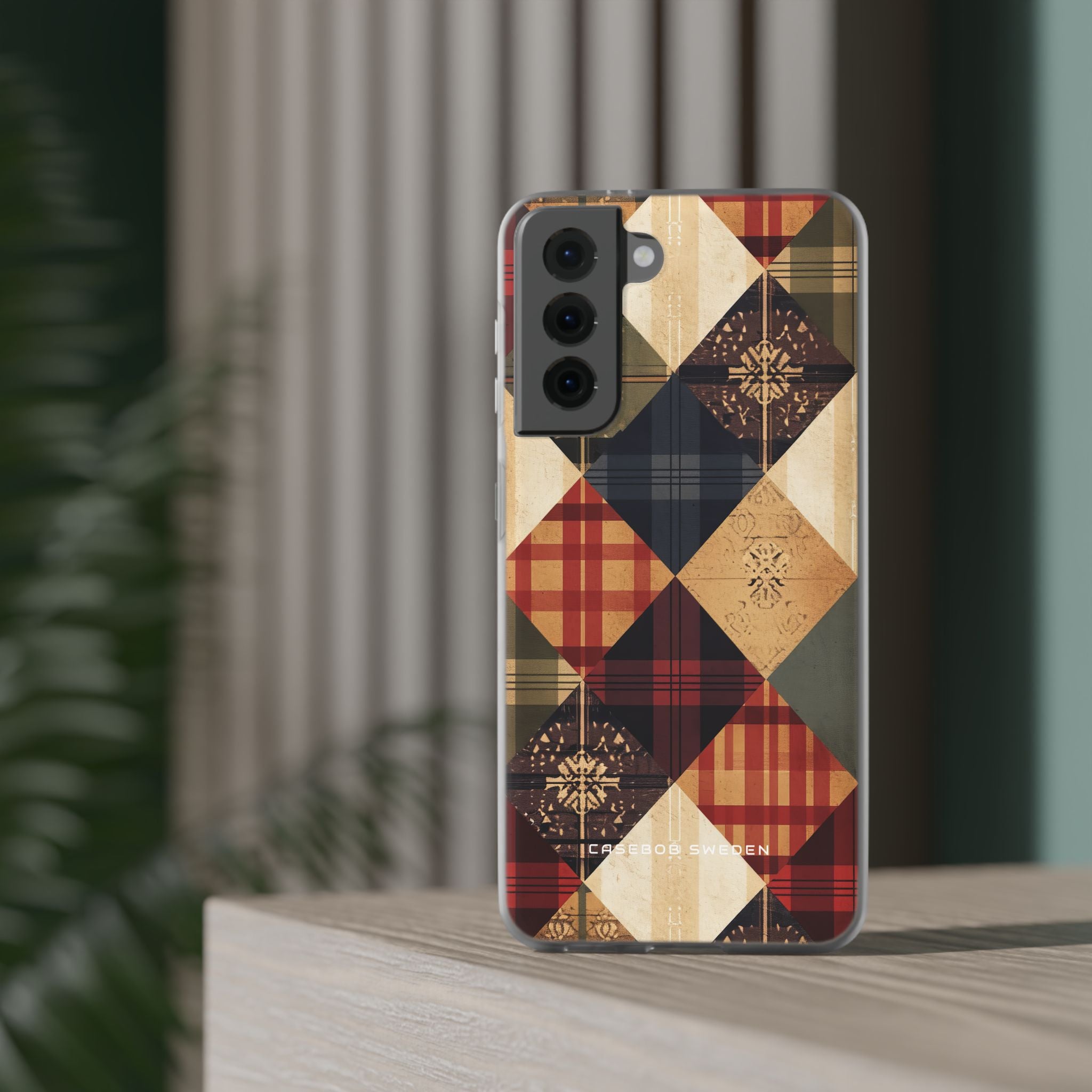 Rustic Geometric Patchwork Harmony Samsung S21 - Flexi Phone Case