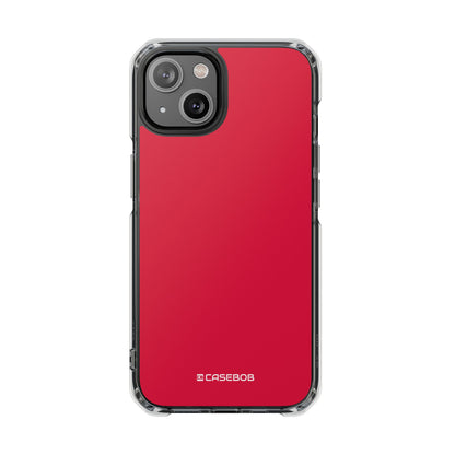 Crimson Red - Clear Impact Case for iPhone