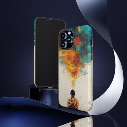 Monk Embracing Enlightenment - iPhone Case