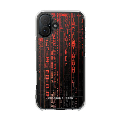 Gradient Cyberflux Network iPhone 16 - Clear Impact Phone Case