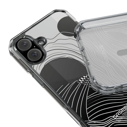 Monochrome Motion Flow iPhone 16 - Impact Clear+