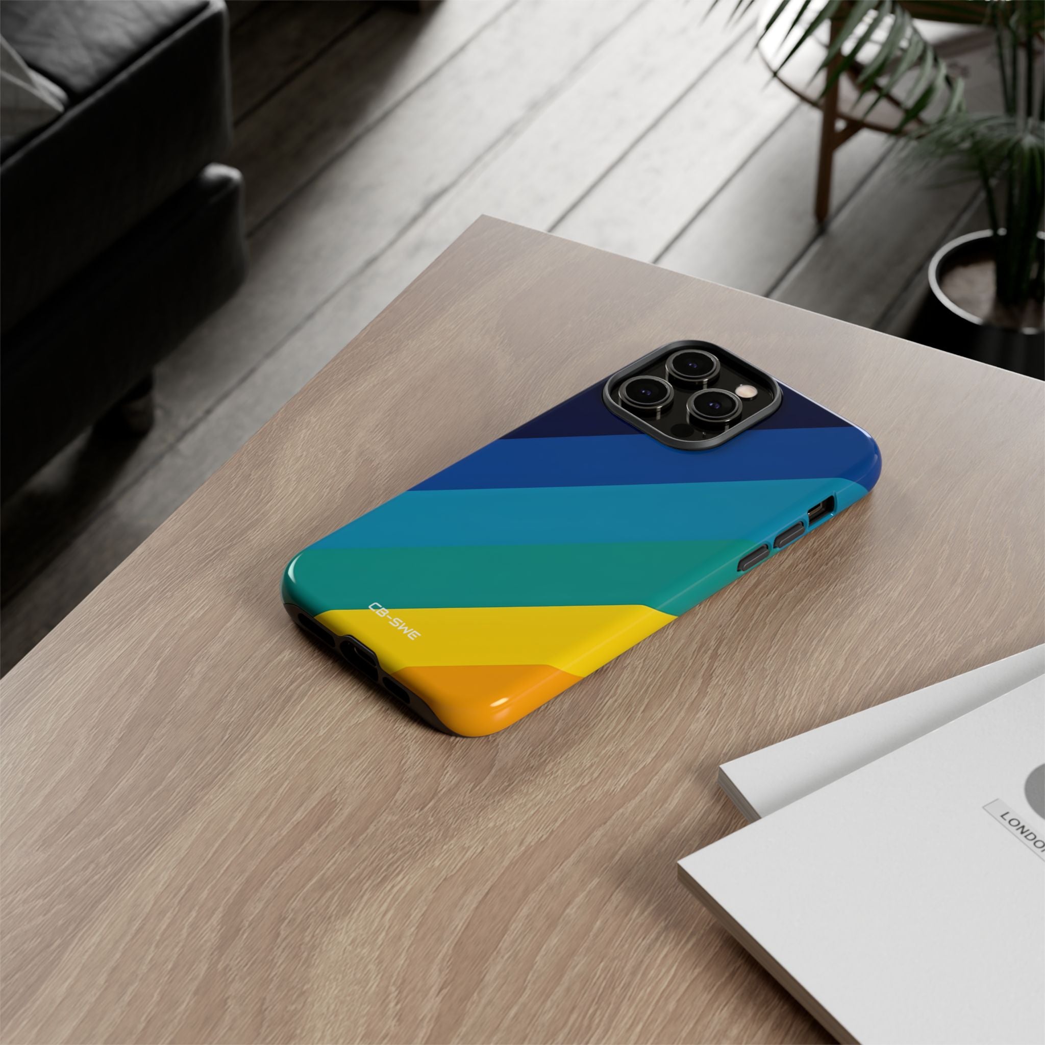 Diagonal Color Spectrum - iPhone Case