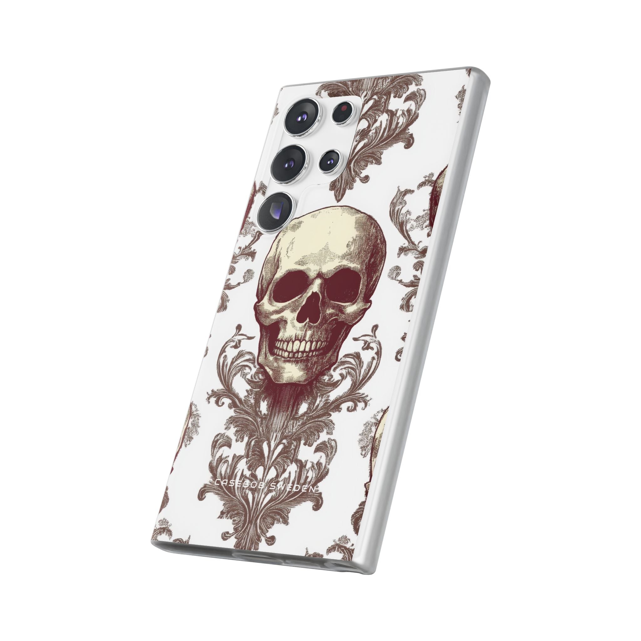 Gothic Skulls and Ornate Foliage Samsung S23 - Flexi Phone Case