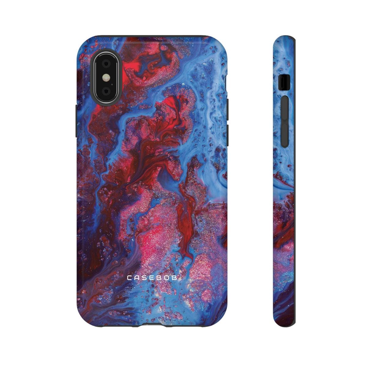 Deep Red Ink Art Phone Case - Protective - Protective Phone Case