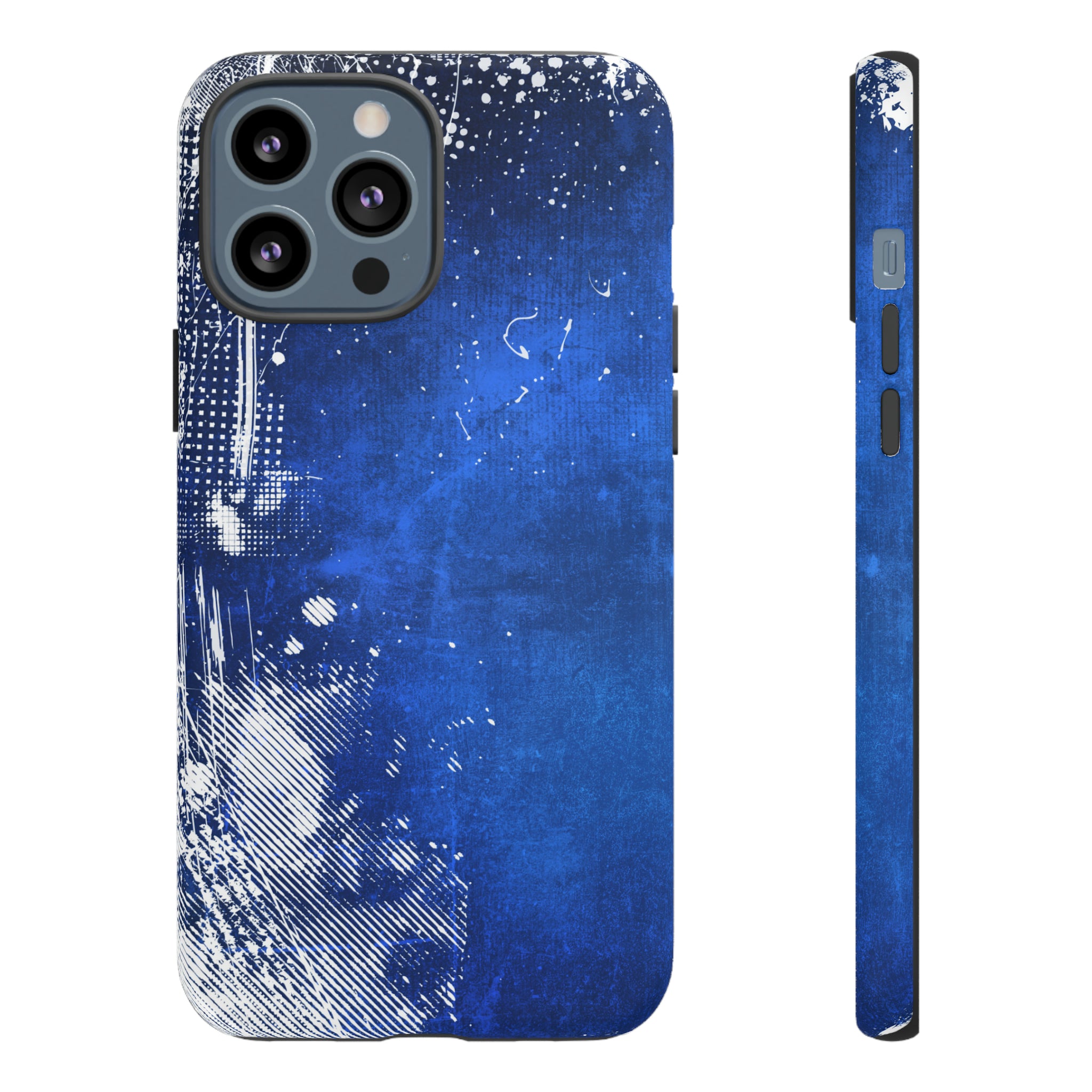 Grunge Blue - Protective Phone Case