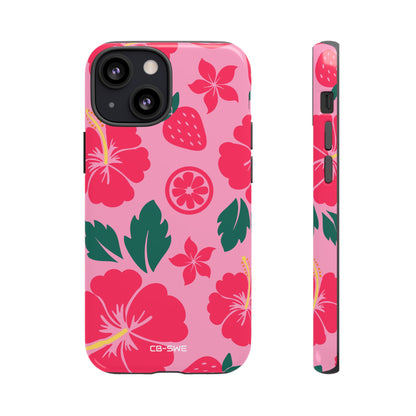 Tropical Hibiscus Harmony - iPhone Case