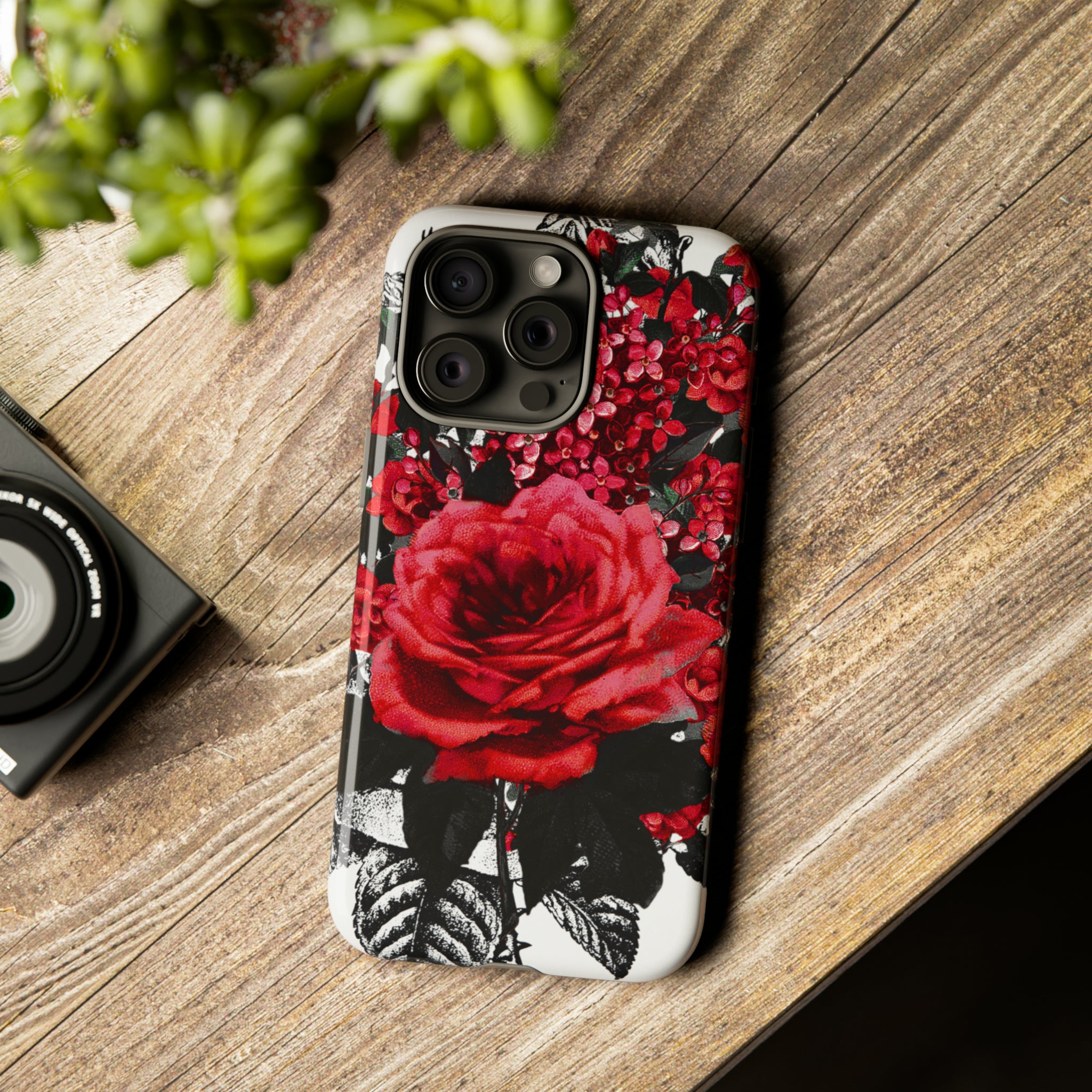 Rola Rose Gothic Flower - Protective Phone Case