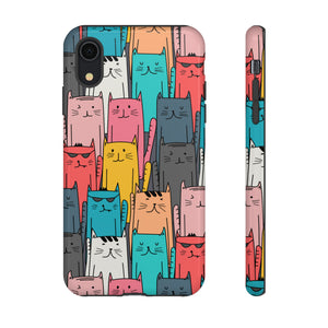 Colorful Cats - Protective Phone Case