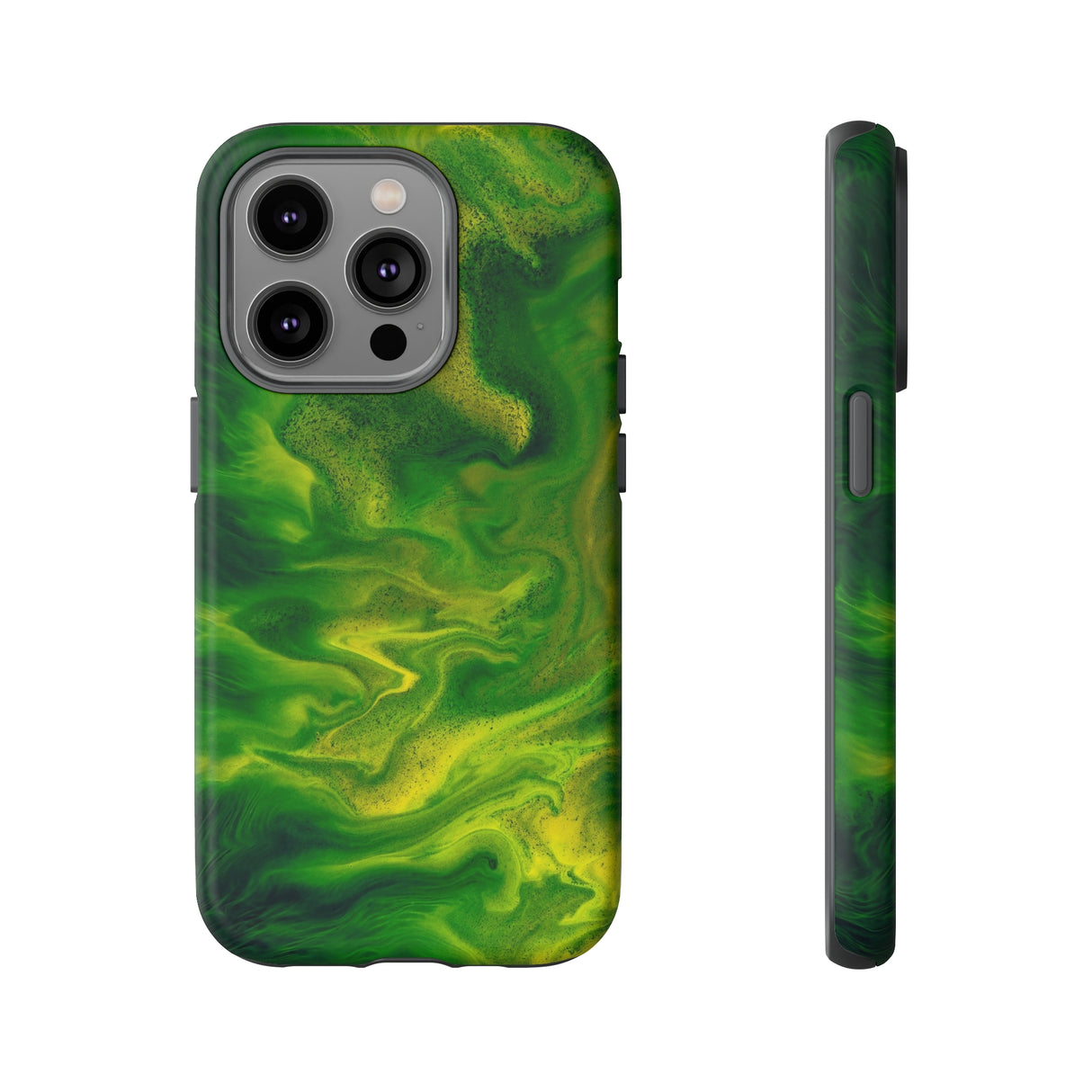 Green Smoke Ink Art iPhone Case (Protective) iPhone 14 Pro Matte Phone Case