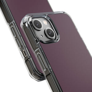 Aubergine | Handyhülle für iPhone (Clear Impact Case - Magnetisch) 