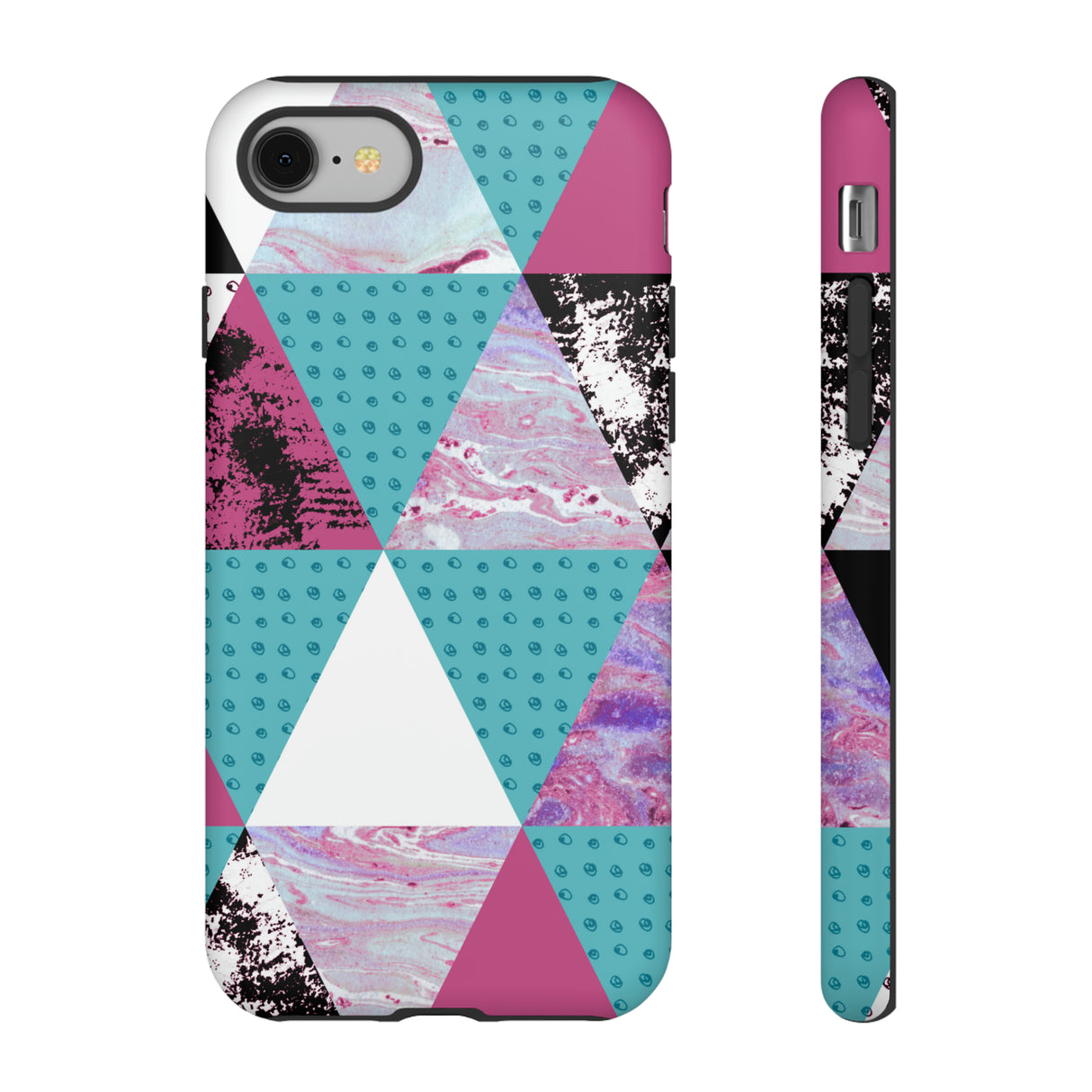 Grunge Triangles - Protective Phone Case