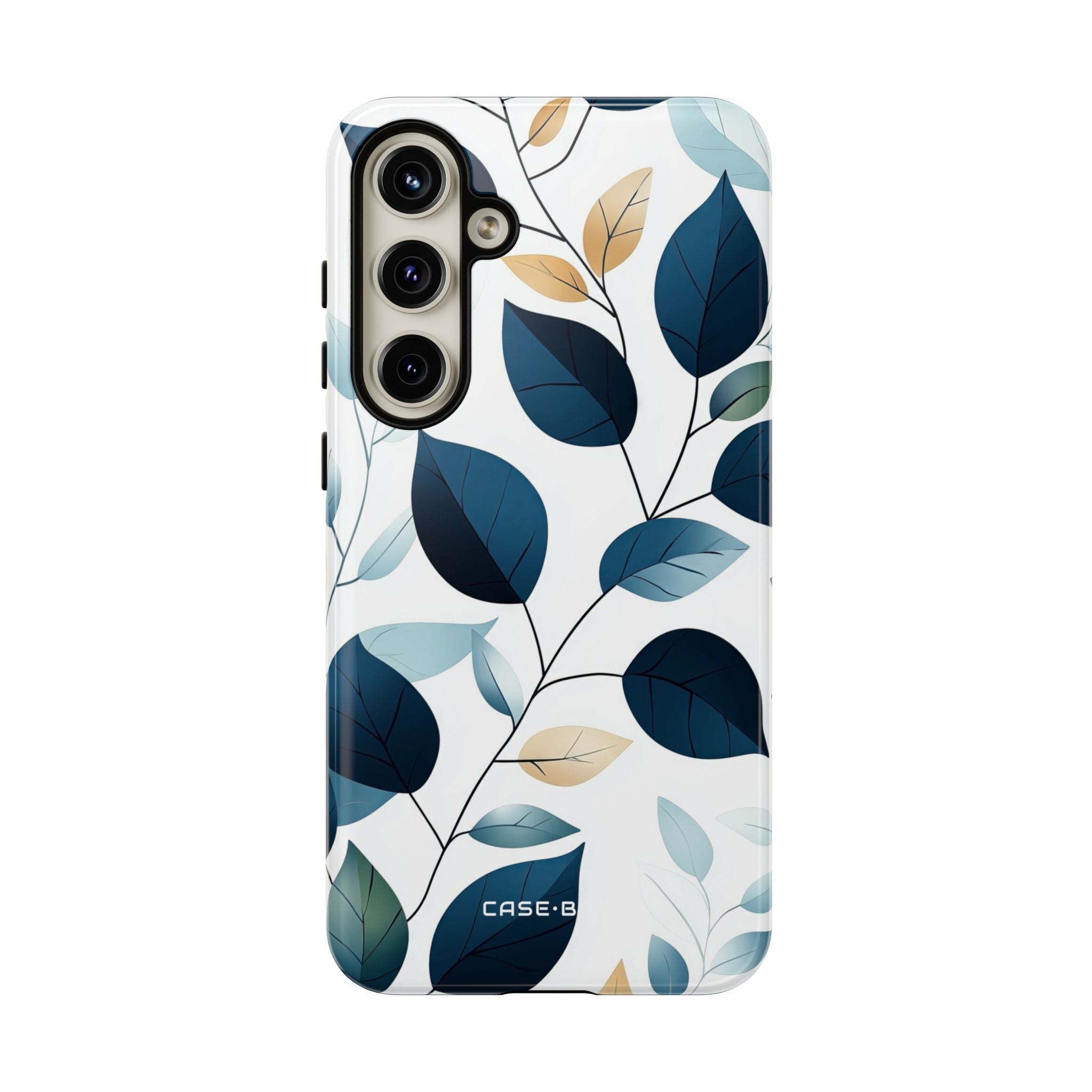 Navy Leaf Veins Samsung S24 Plus Case - Tough