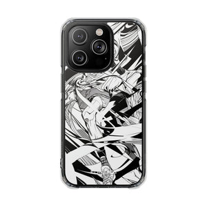 Dynamic Court Noir - Phone Case for iPhone (Clear Impact - Magnetic)