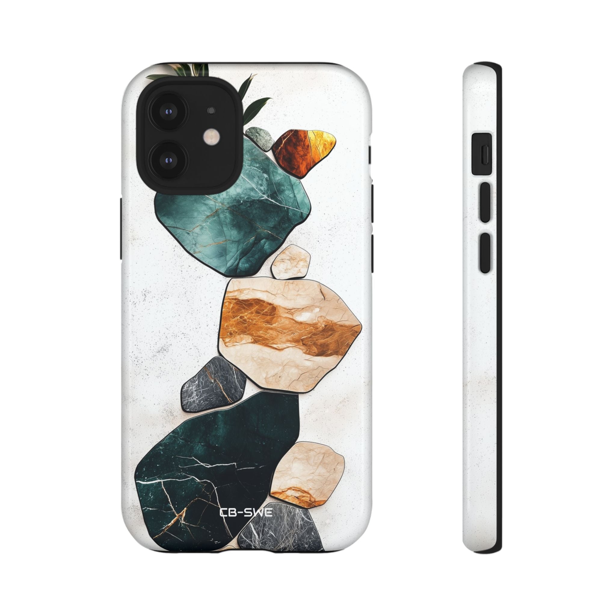 Stone Shapes Embrace - iPhone Case