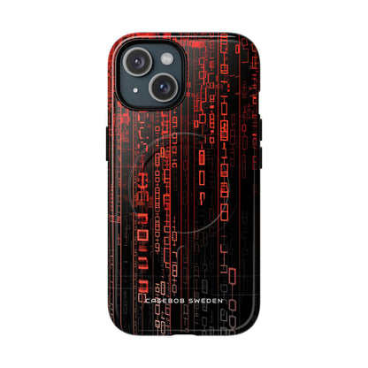 Gradient Cyberflux Network iPhone 15 | Tough+ Phone Case