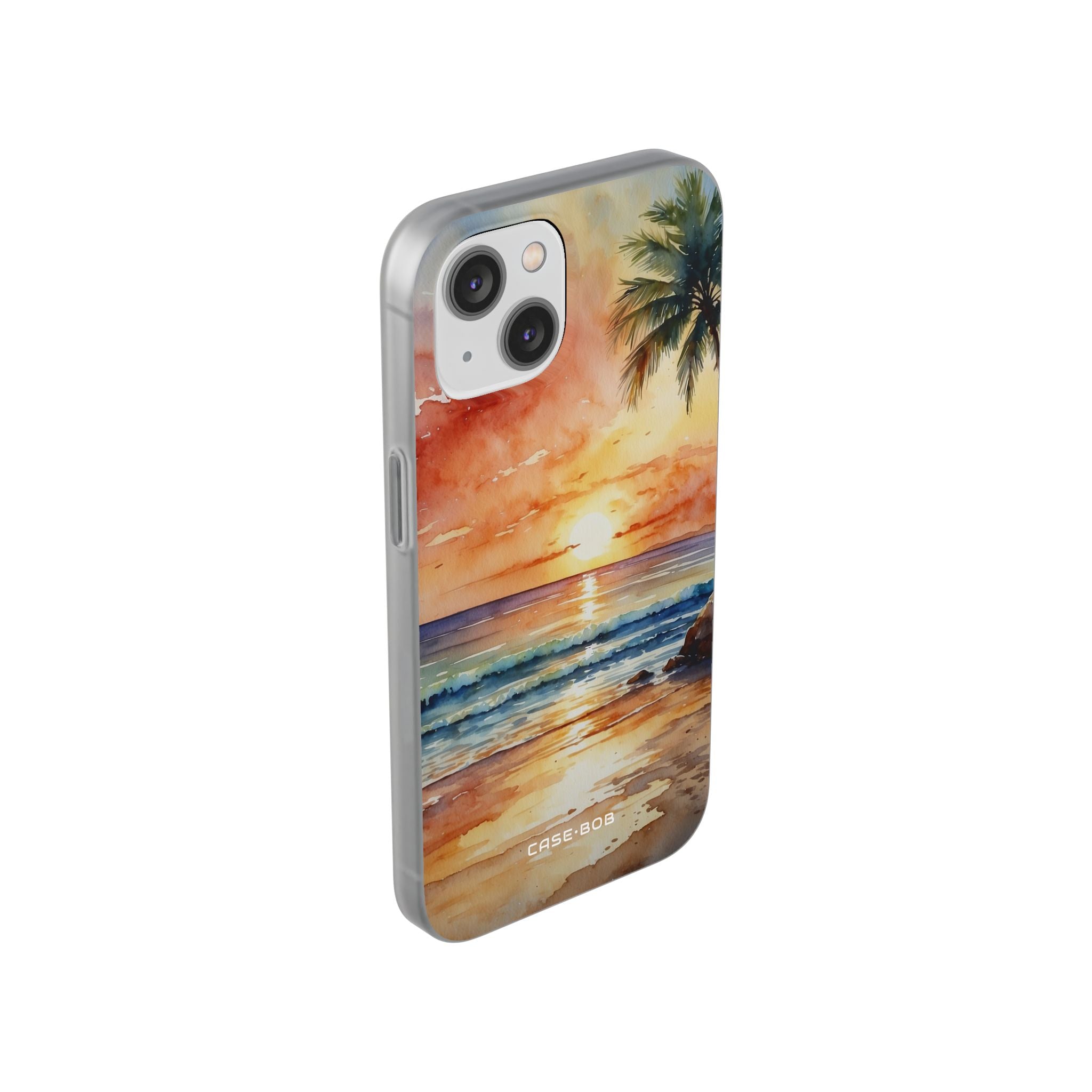 Sunset Palm iPhone 14 Case - Soft