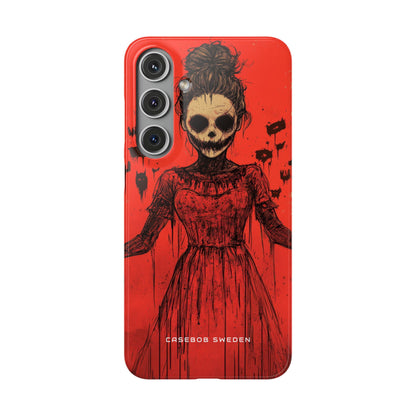 Haunting Scarlet Descent Samsung S24 - Slim Phone Case