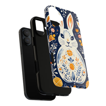 Floral Rabbit Joy - iPhone Case
