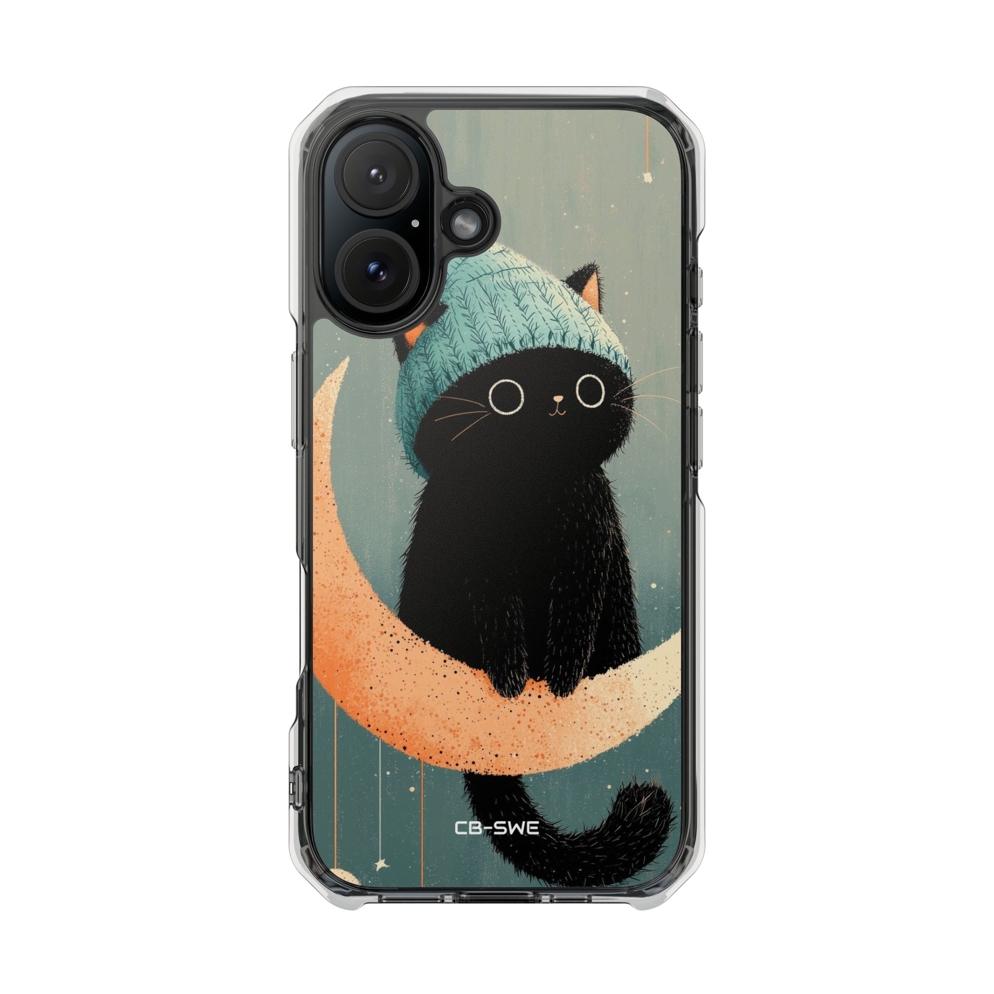 Cat Sits Dreaming iPhone Case - Impact