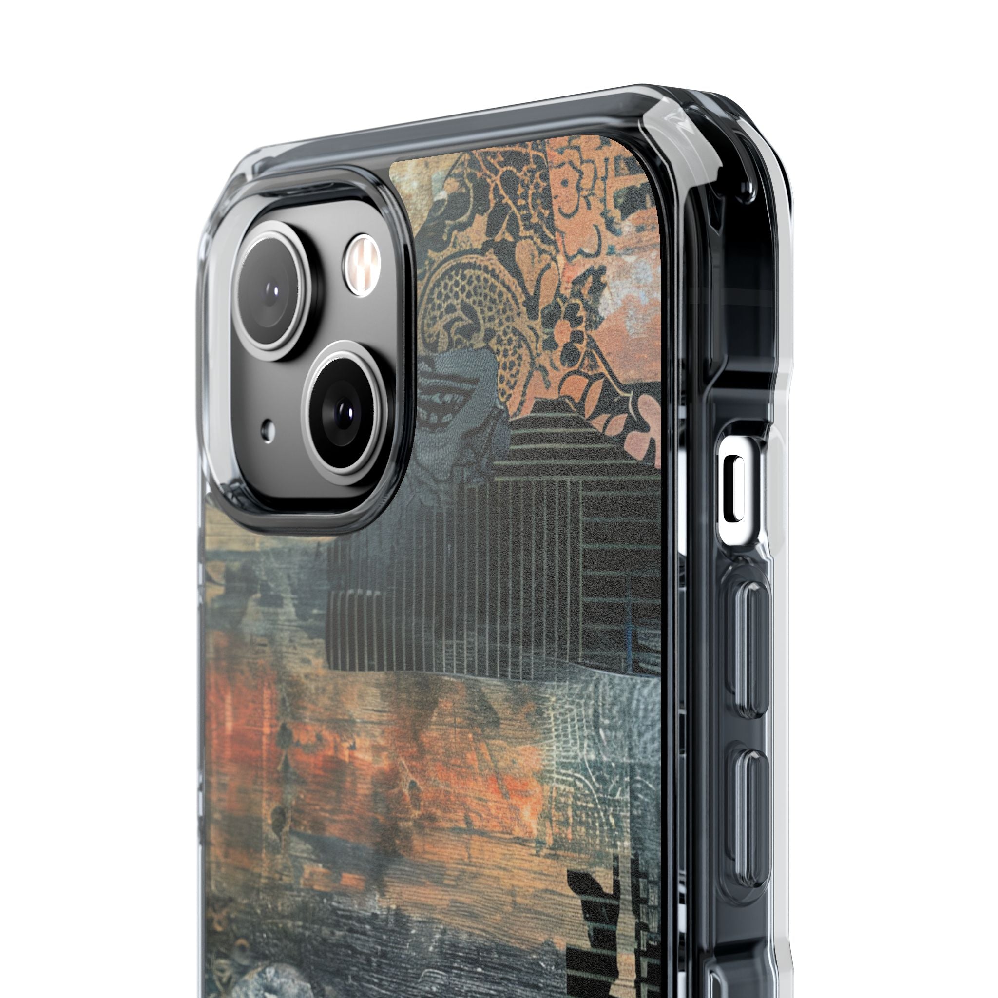 Rust Bloom Tangle iPhone 14 - Impact Clear+