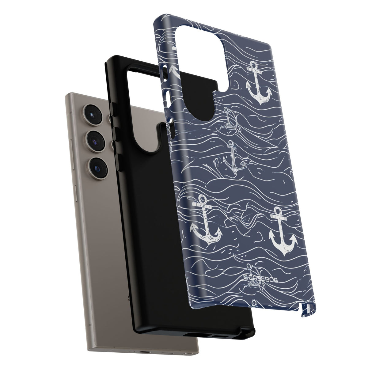 Nautical Whimsy: Anchors and Waves - For Samsung S24