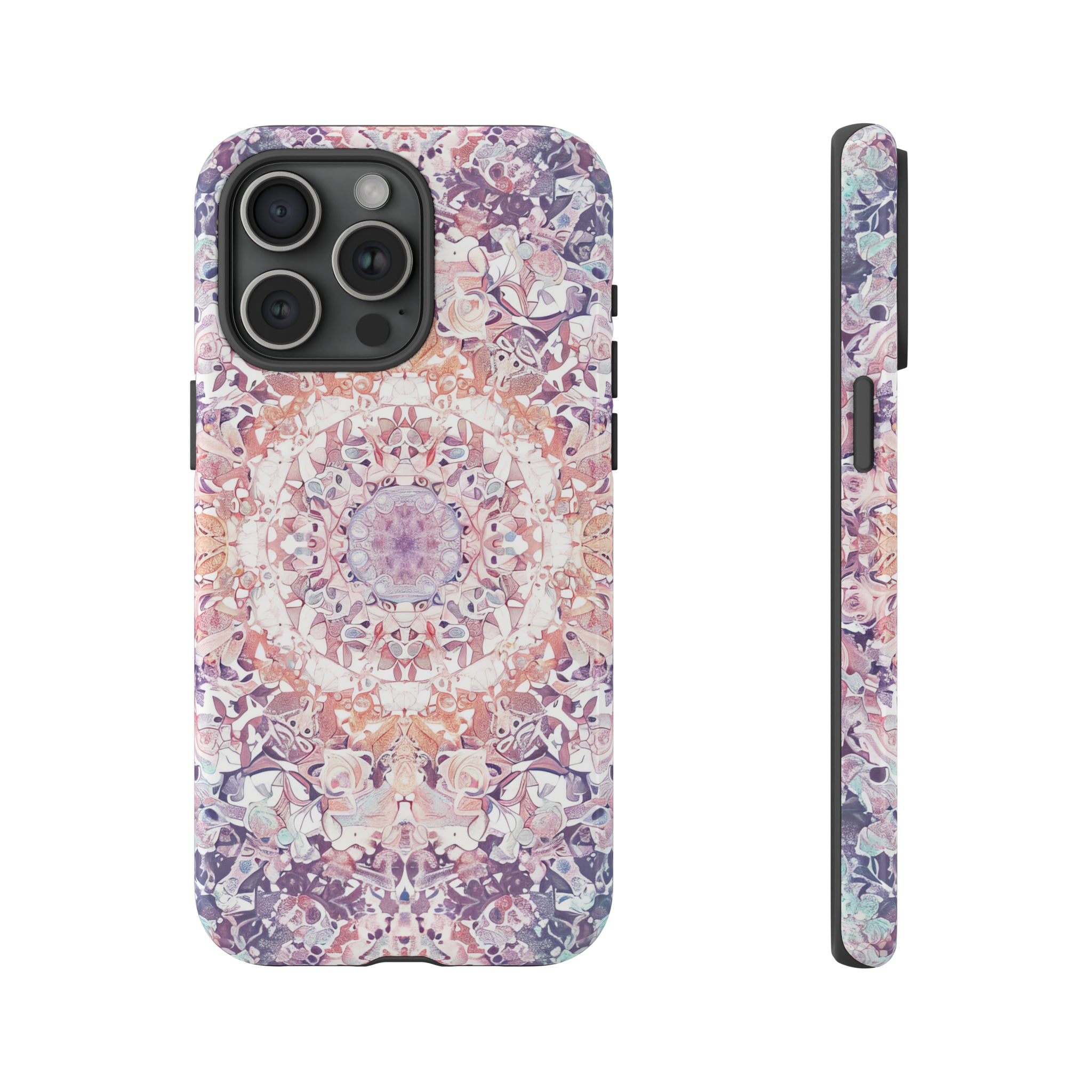 Symmetric Mandala Harmony - Protective Phone Case