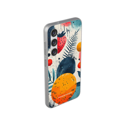 Vibrant Fruit Canvas - Flexi Samsung S23 Phone Case