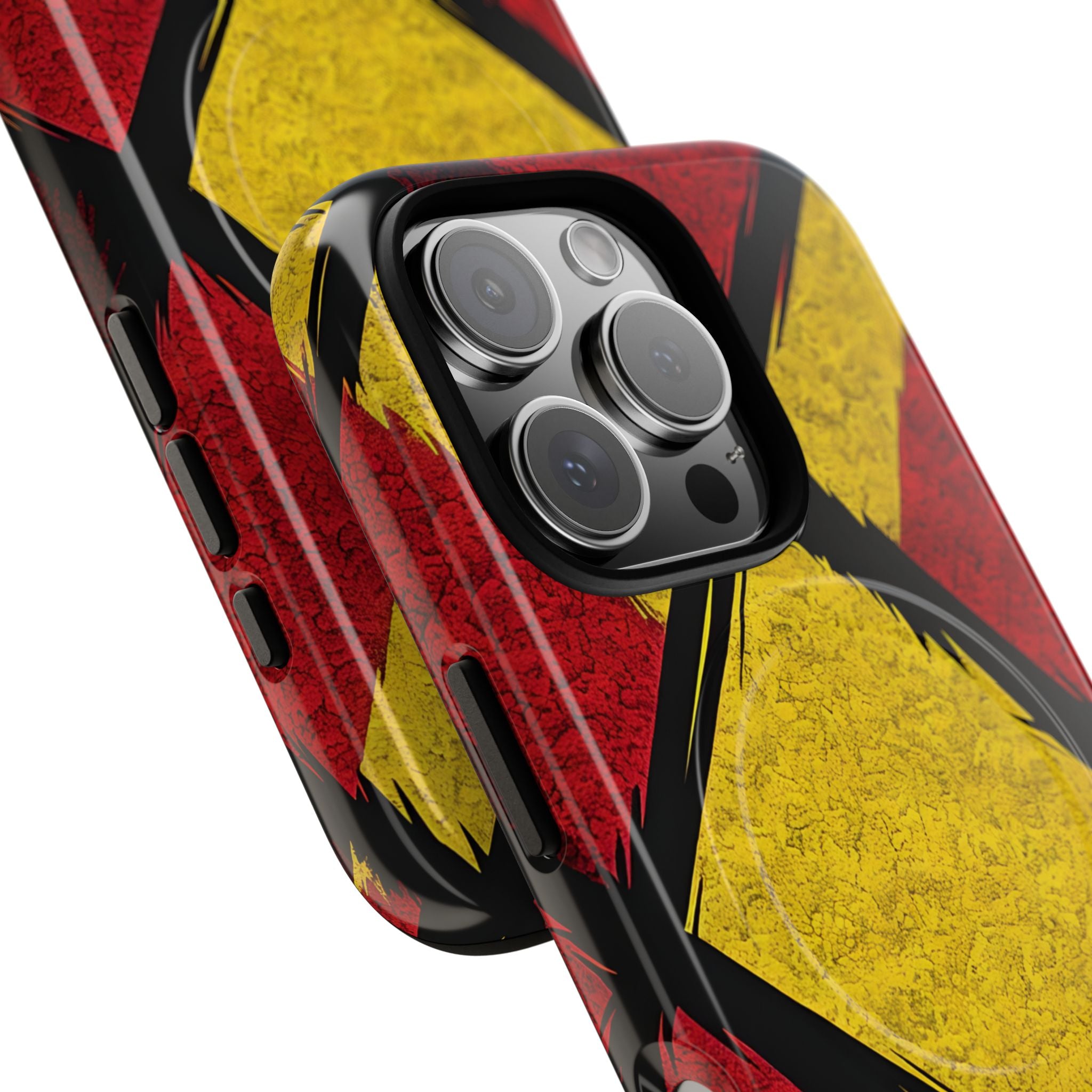 Cracked Diamond Grid iPhone 16 Pro - Tough+
