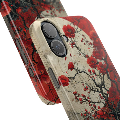 Zen Blossoms in Moonlight iPhone 16 - Slim Phone Case