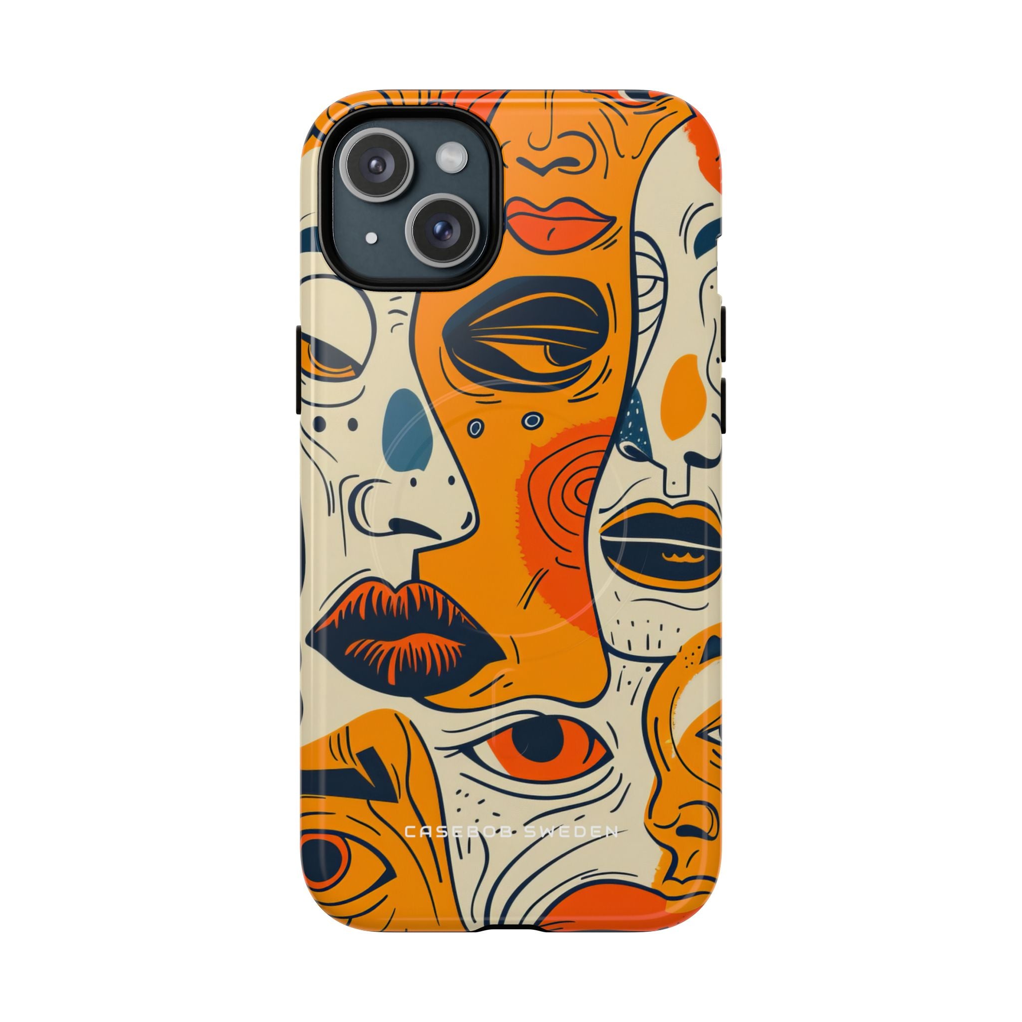 Gradient Face Mosaic iPhone 15 | Tough+ Phone Case