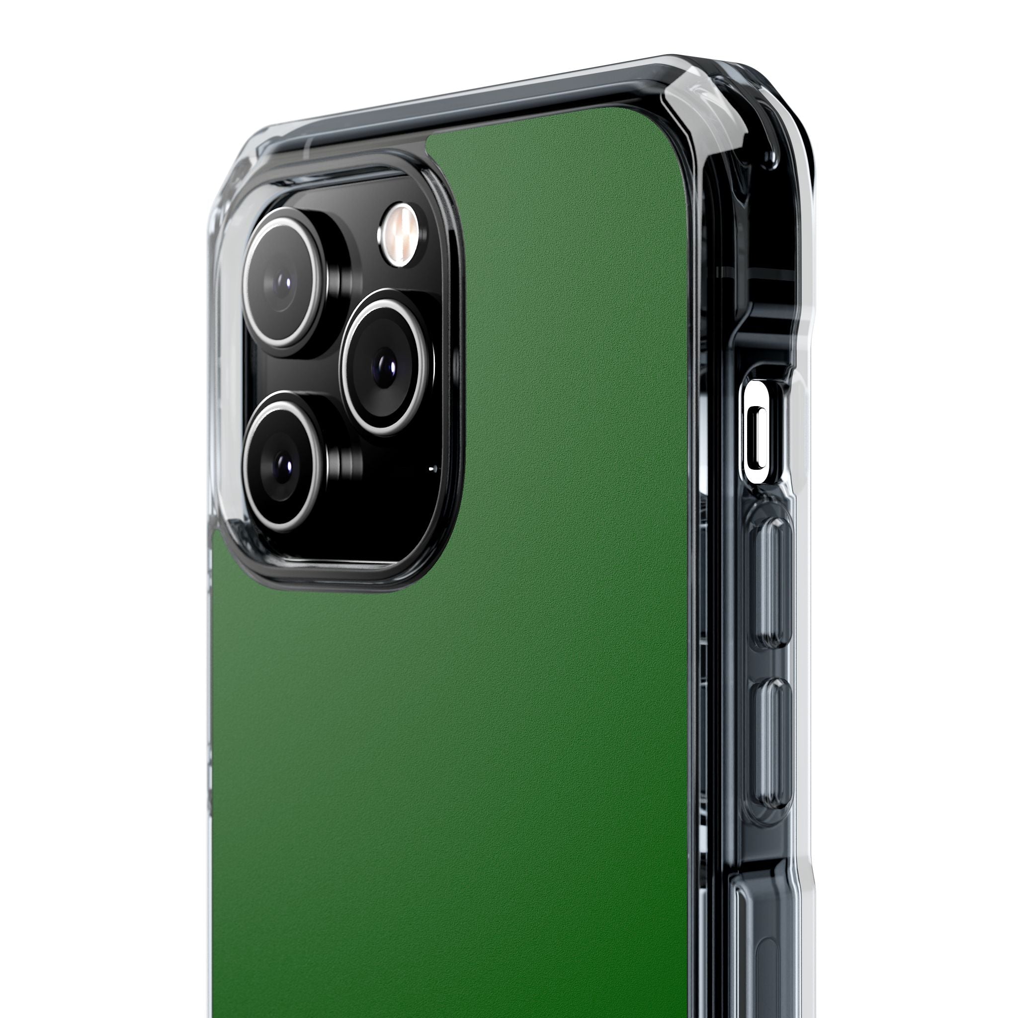 Dark Green - Clear Impact Case for iPhone