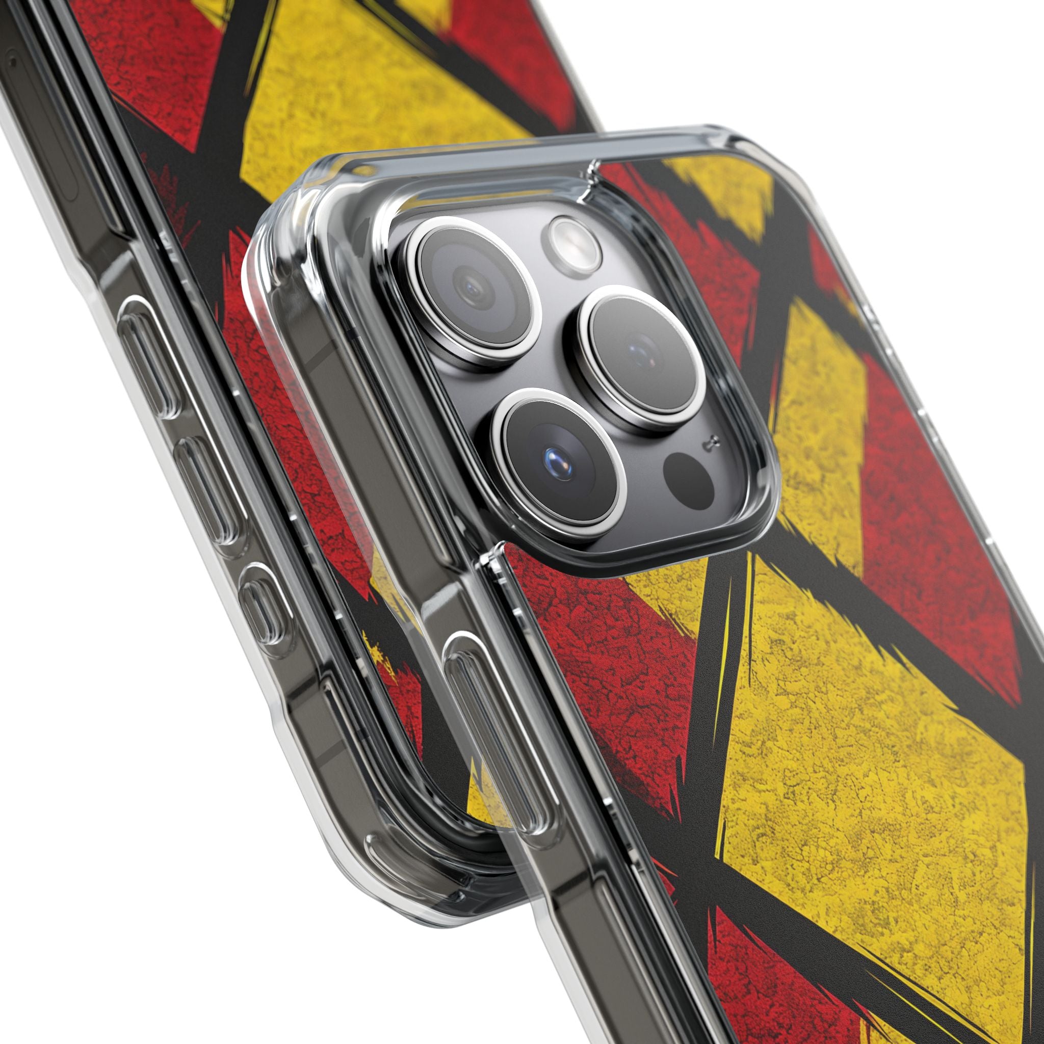 Cracked Diamond Grid iPhone 15 Pro Case - Impact