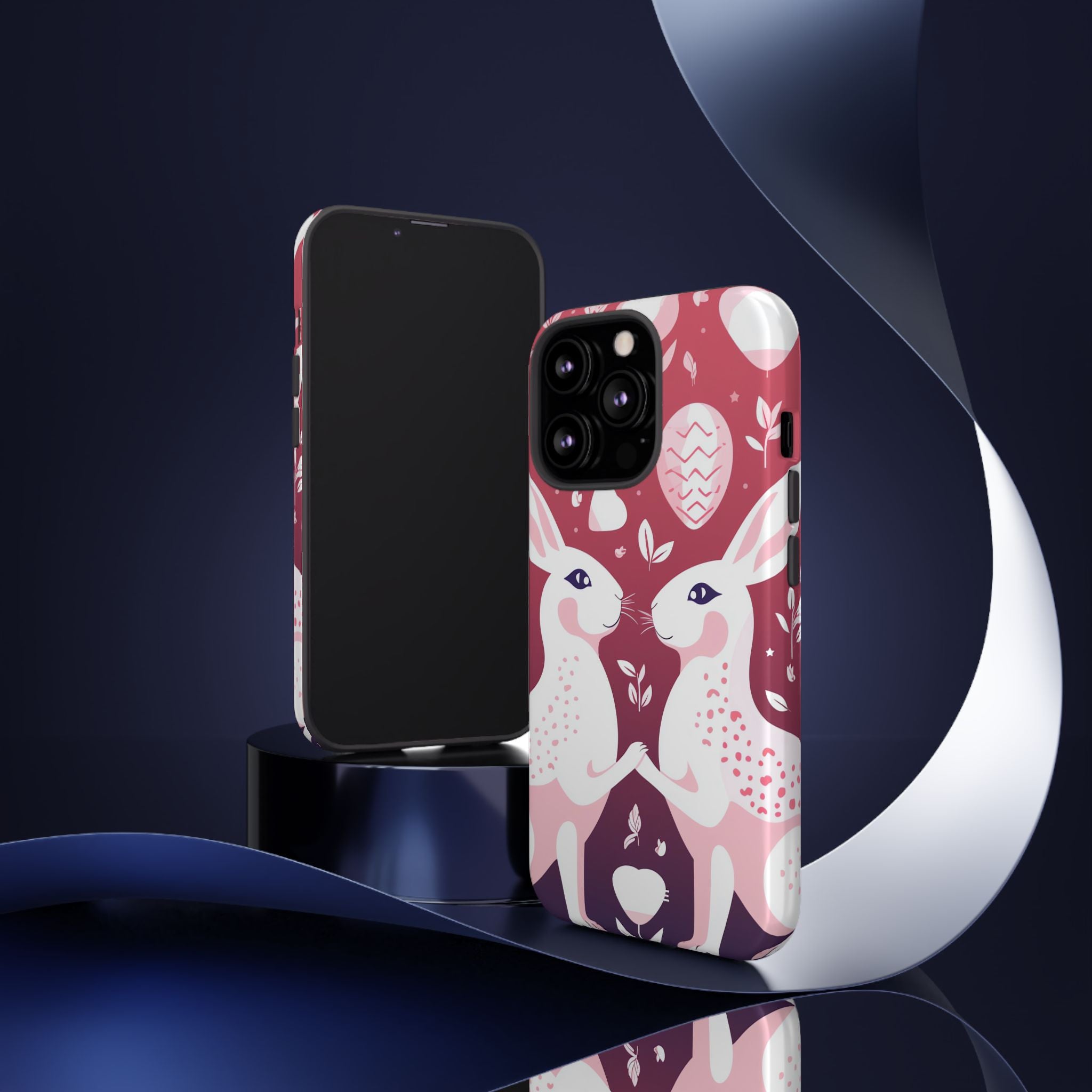 Rabbits Share Joy - iPhone Case