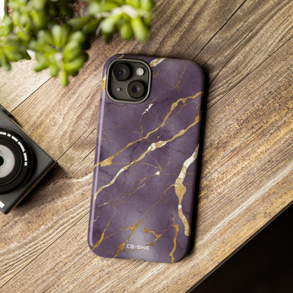 Golden Veins Flowing - iPhone Case
