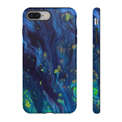 Green Opal Ink Art iPhone Case (Protective) iPhone 8 Plus Glossy Phone Case