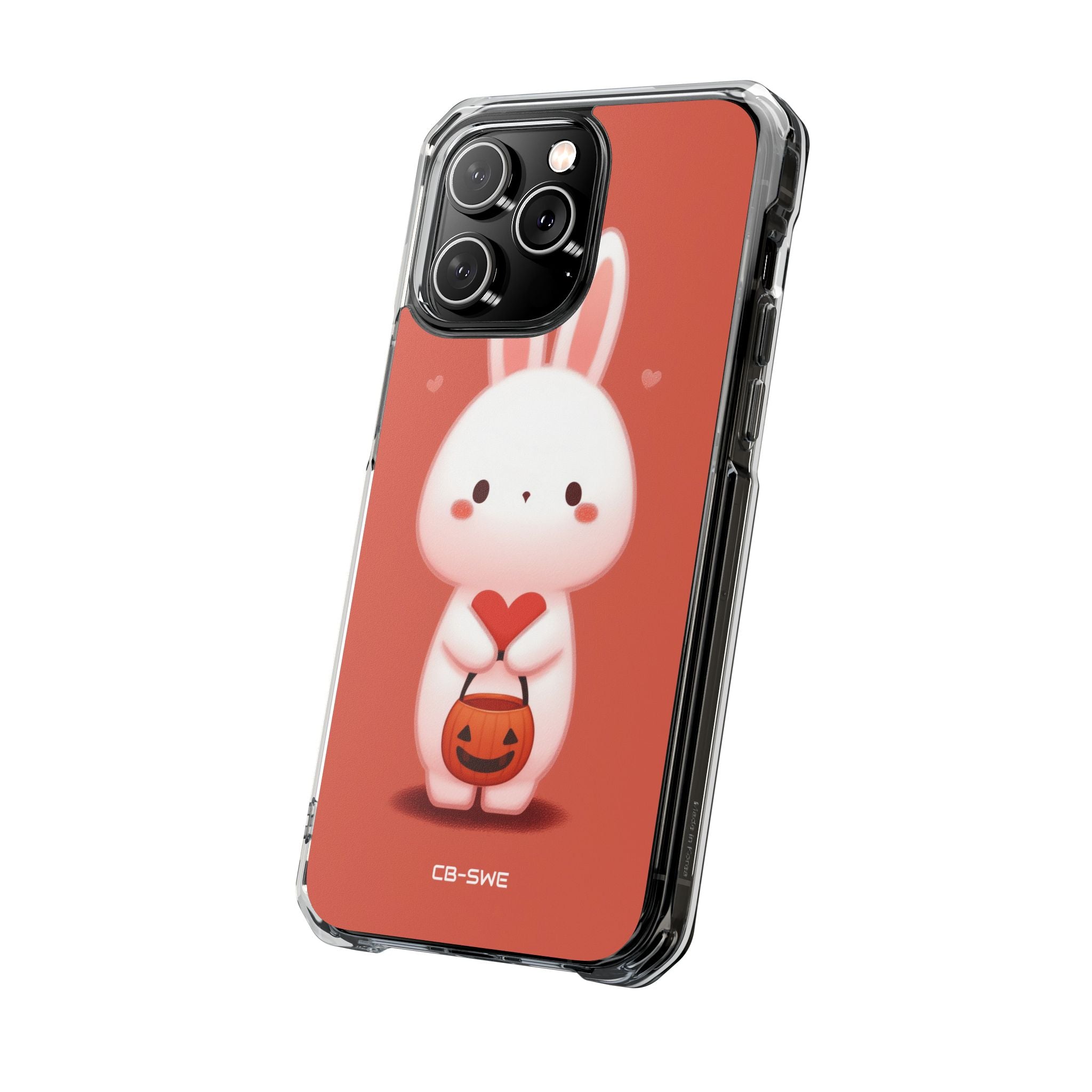 Bunny Holds Heart iPhone Case - Impact
