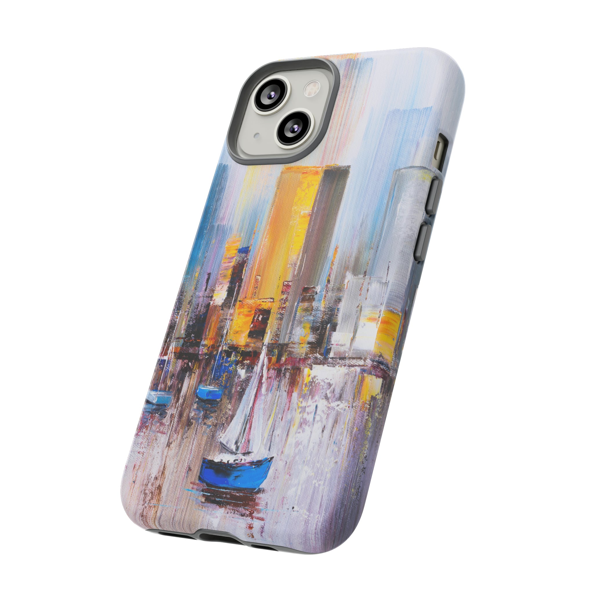 Oil Painting - Manhattan Bay - Protective Phone Case